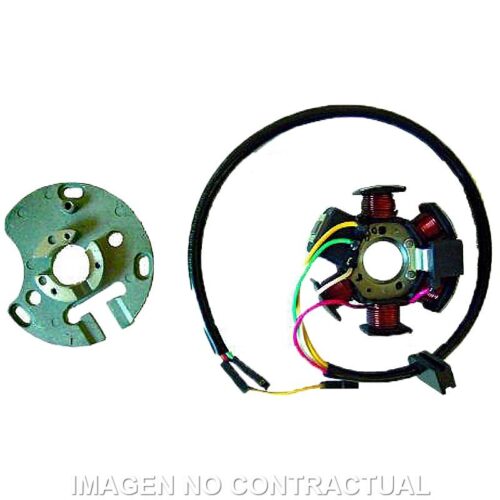 Stator Kokusan 6 Polos 12V 85W (Mot. Derbi/Piaggio 6 v. com arranque eléctrico)