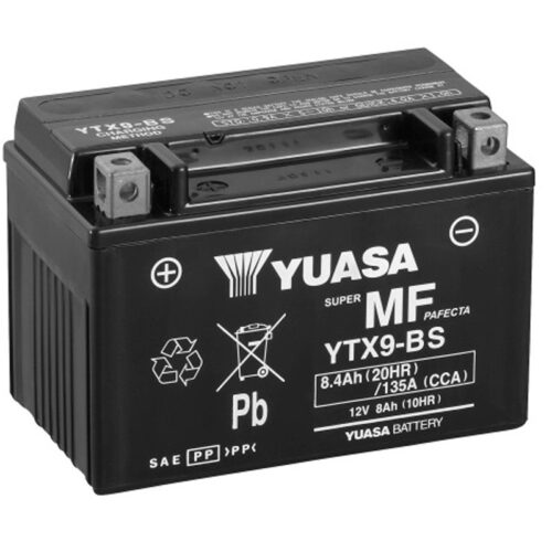 Bateria Yuasa YTX9-BS Sin Mantenimiento