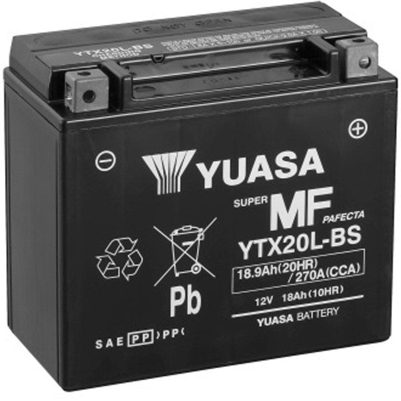 Bateria Yuasa YTX20L-BS Sin Mantenimiento