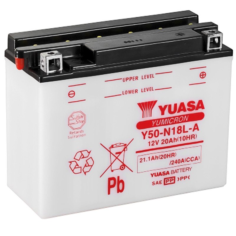 Bateria Yuasa Y50N-18L-A Combipack Convencional