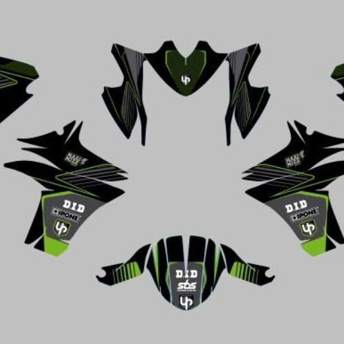 Kit Deco UP Maximize Preto-Verde Kawasaki ER6N