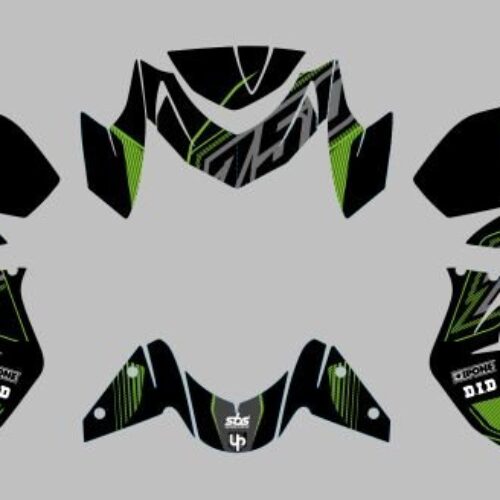 Kit Deco UP Maximize Preto-Verde Kawasaki Z750