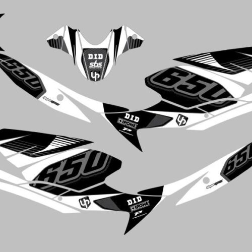 Kit Deco UP Maximize Preto-Branco Suzuki SV650