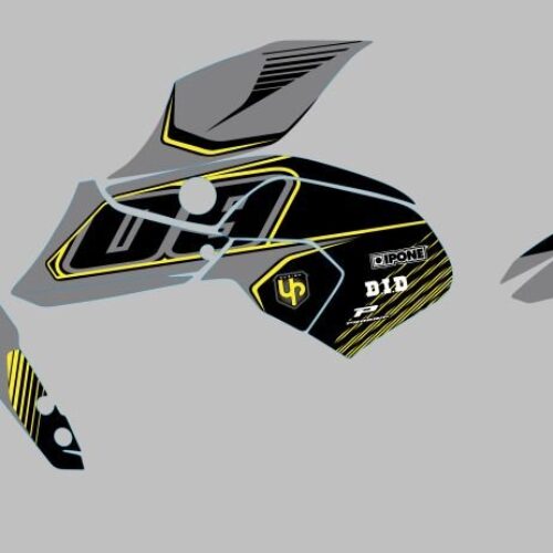 Kit Deco UP Maximize Cinzento-Amarelo Yamaha MT09 — 10YA6921453