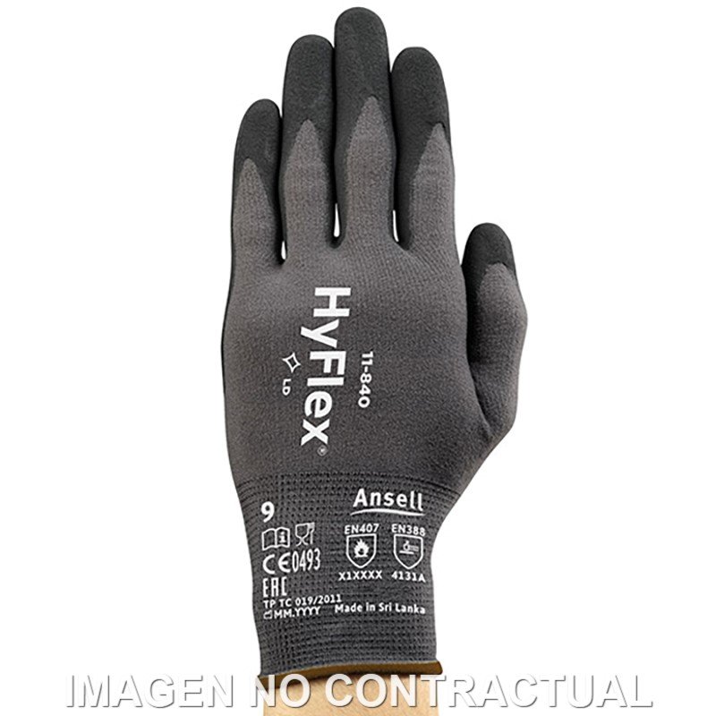 LUVAS ANSELL HYFLEX 11-840 TAMANHO 10 (medida XL)
