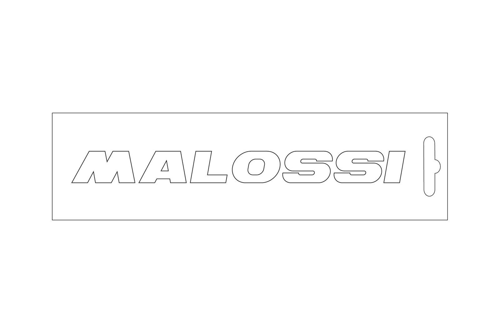 ADHESIVO MALOSSI BRANCO 14 CM