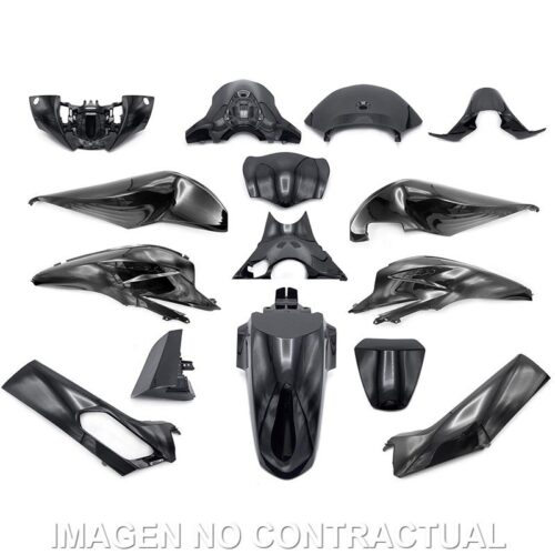 KIT PLASTICOS HERT HONDA PCX 125 PRETO BRILHO
