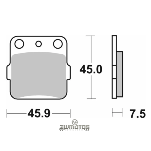 Pastilhas Travão Honda TRX / Kawasaki KEF 300 / Yamaha YFS 200 Blaster, YZ 65/80/85 – SBS