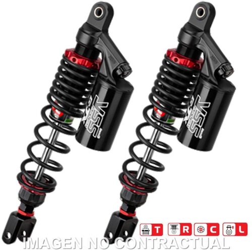 Jogo Amortecedores Traseiros YSS Gas Top Line c/Botella superior G-TX Zontes 350E