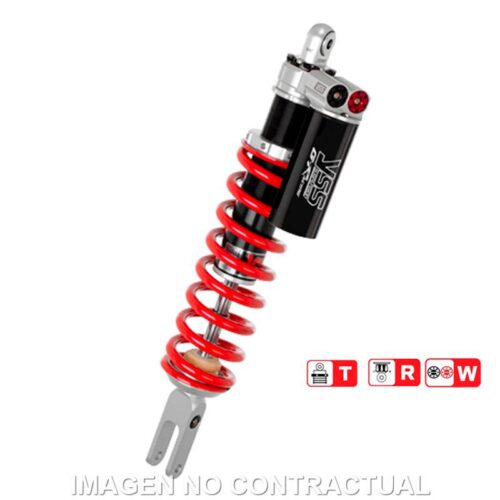 Amortecedor traseiro YSS Gas Top Line c/Botella superior Kawasaki KX 85