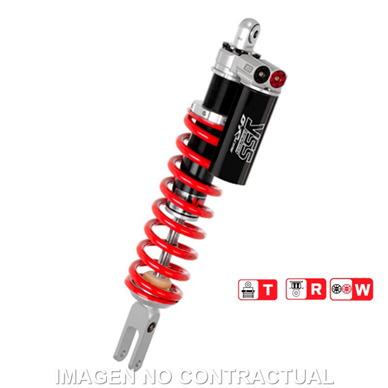 Amortecedor traseiro YSS Gas Top Line c/Botella superior Suzuki RMZ450