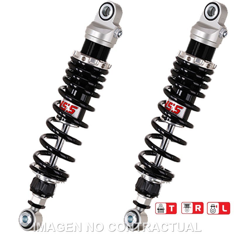 Jogo Amortecedores Traseiros YSS Gas Top Line Yamaha XJ 650 / Turbo