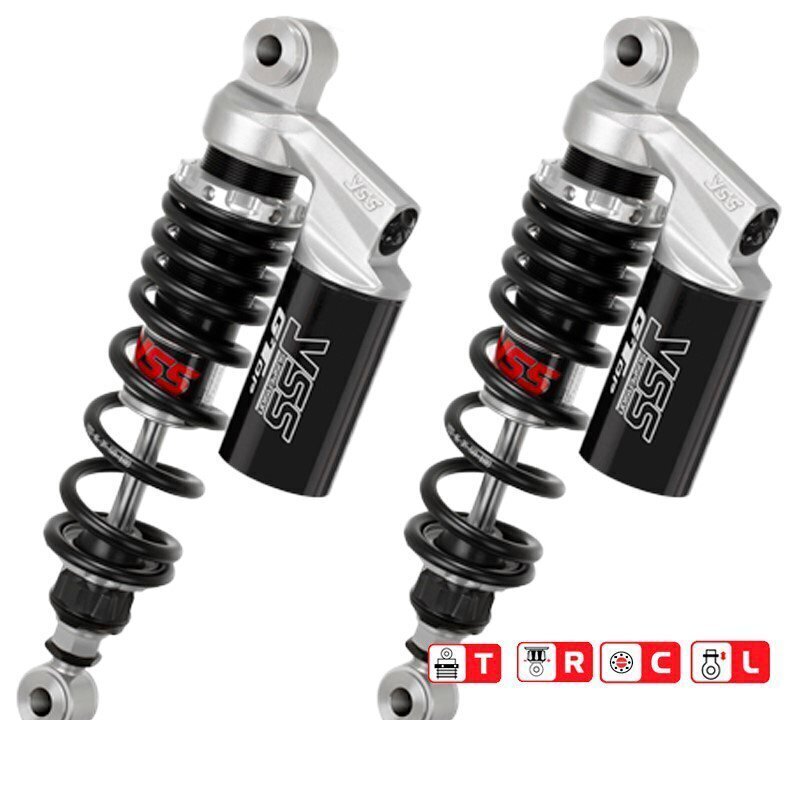 Jogo Amortecedores Traseiros YSS Gas Top Line c/Garrafa superior Ducati GT 1000
