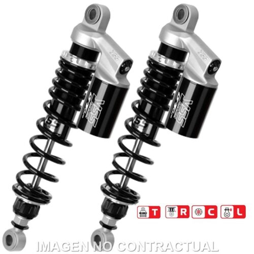 Jogo Amortecedores Traseiros Yss Gas Top Line c/Botella superior Triumph Bonneville