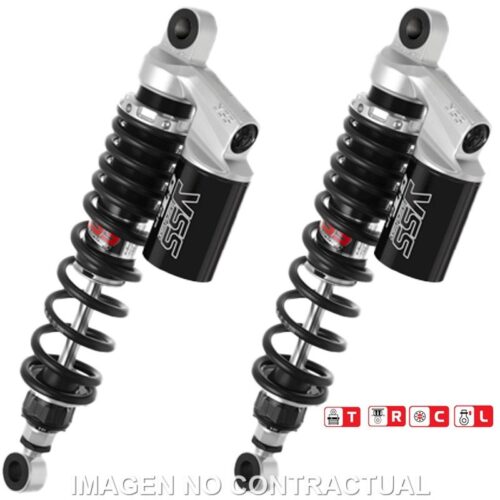 Jogo Amortecedores Traseiros YSS Gas Top Line c/Botella superior Kawasaki Z 550 GP