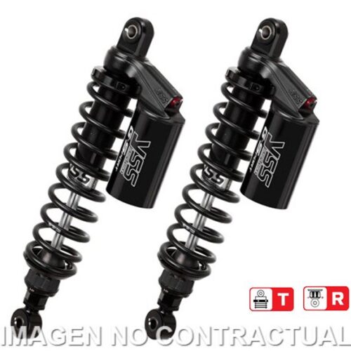 Jogo Amortecedores Traseiros YSS Black Edition Gas Top Line c/Botella superior Honda Monkey 125