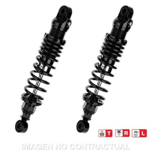 Jogo Amortecedores Traseiros YSS Black Edition Gas Top Line Yamaha SR 400