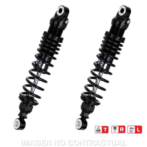 Jogo Amortecedores Traseiros YSS Black Edition Gas Top Line Triumph Bonneville