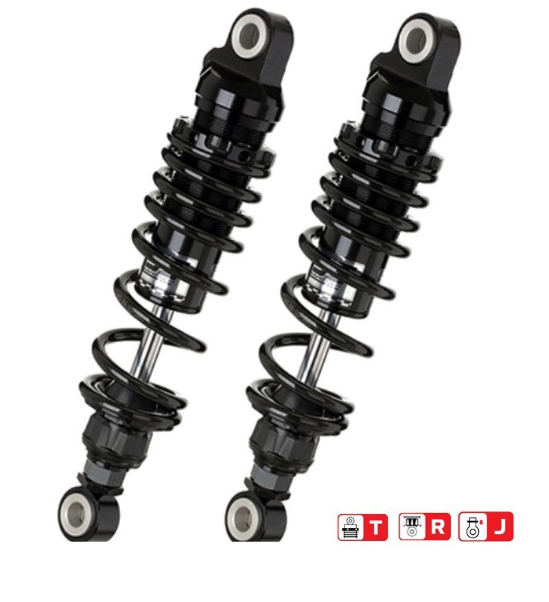 Jogo Amortecedores Traseiros YSS Preto Edição Gas Top Line Honda Rebel 500