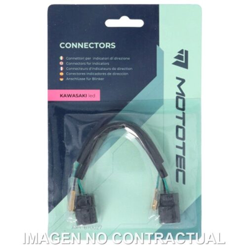 PAR DE CONECTORES MOTOTEC INTERMITENTES KAWASAKI (LED)