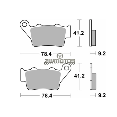 Pastilhas Travão Trás Yamaha XTZ 700 Tenere 19-22 / BMW / Ducati 1100 20-23 / Brembo – SBS
