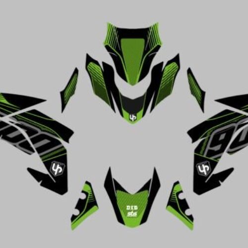 Kit Deco UP Maximize Preto-Verde Kawasaki Z900