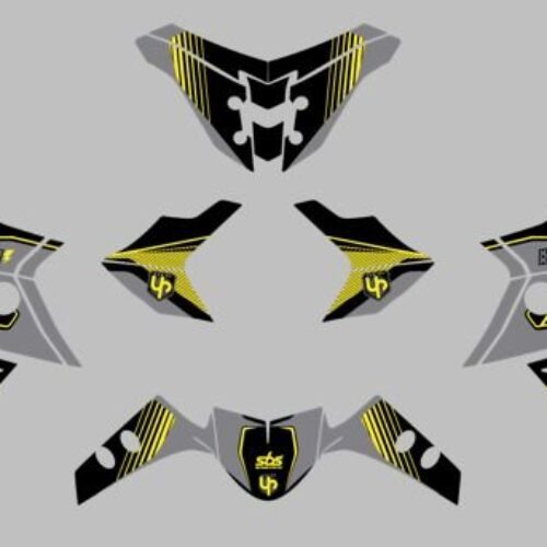 Kit Deco UP Maximize Cinzento-Amarelo Yamaha MT10