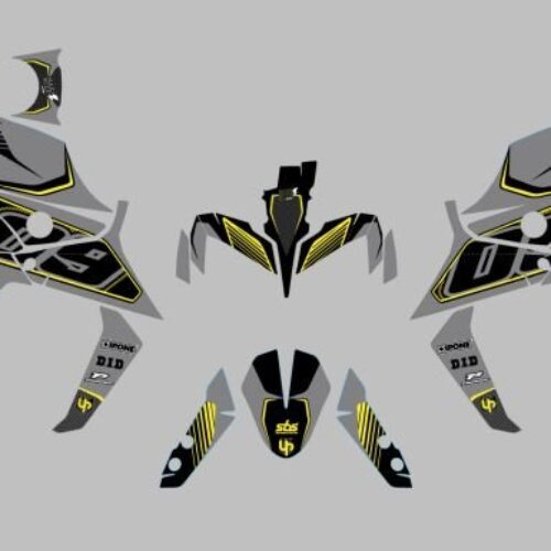 Kit Deco UP Maximize Cinzento-Amarelo Yamaha MT09 — 6YA6970753
