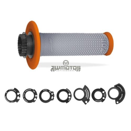 Punhos Progrip 708 Lock-On MX Laranja/Cinza