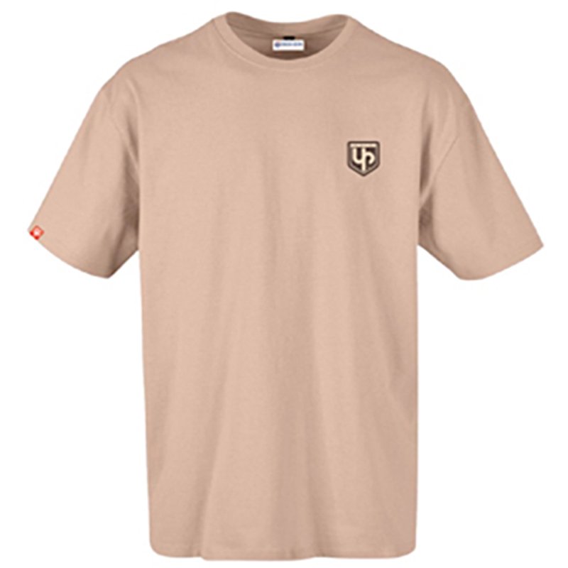 CAMISETA UP DESIGN TRACK BEIGE TAMANHO S