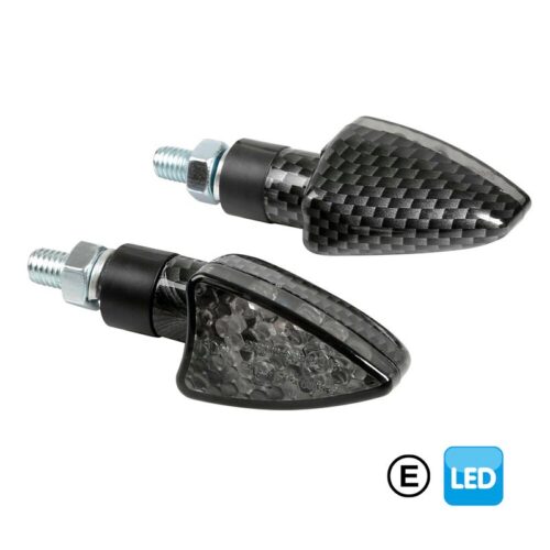 INTERMITENTES CON LED LAMPA ARROW-2 12V CARBON