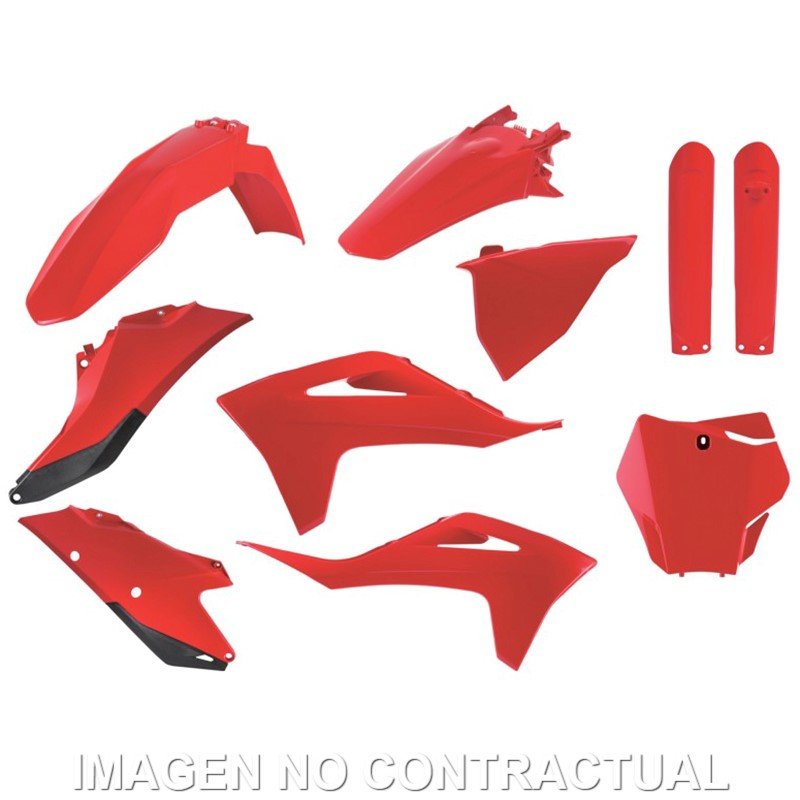 Kit completo de plásticos Polisport para GasGas MC/-F(21/23)/EX/-F(22/23)OEM cor vermelho (MX)
