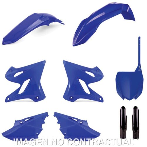 Kit completo de plásticos Polisport para Yamaha YZ125/250(21) OEM cor azul – preto (MX)