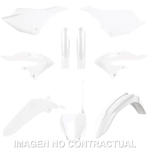 Kit completo de plásticos Polisport de restyling para Yamaha YZ125/250(22/24) cor branco (MX)