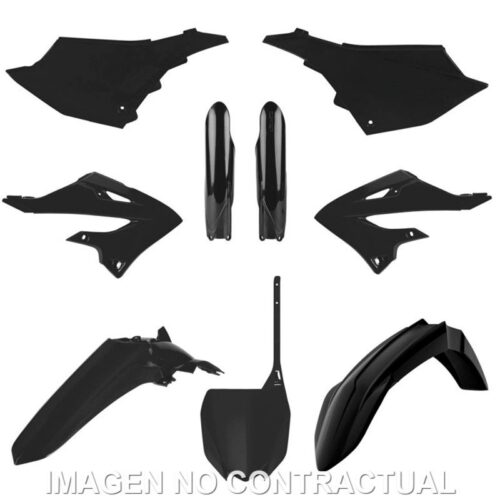 Kit completo de plásticos Polisport de restyling para Yamaha YZ125/250(22/24) cor preto (MX)