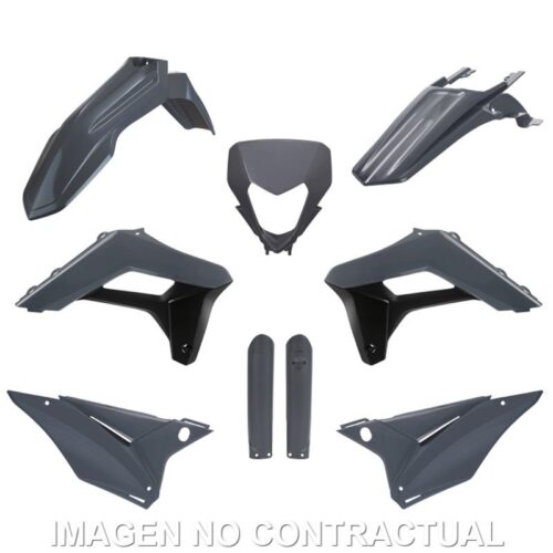 Kit completo de plásticos Polisport para Sherco SE-R / SEF-R (24) OEM cor cinzento (enduro)