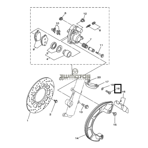 Parafuso Suspensão Yamaha DTR 125