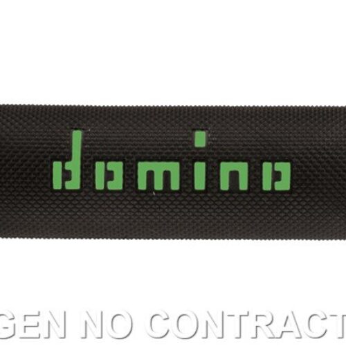 Punhos Domino On Road Preto – Verde Abiertos D 22/26 mm L 120-125 mm