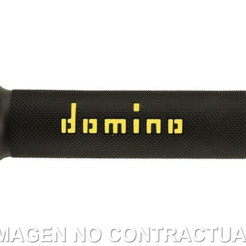 Punhos Domino On Road Preto – Amarelo Abiertos D 22 mm L 120-125 mm