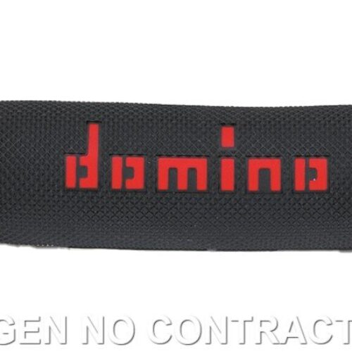 Punhos Domino OFF Road Preto – Vermelho Cerrados D 22 mm L 118 mm