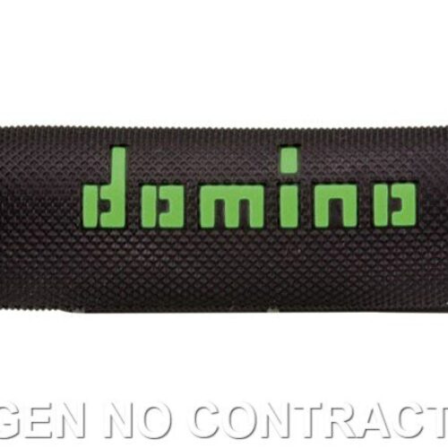 Punhos Domino OFF-road Preto – Verde Cerrados D 22 mm L 118 mm