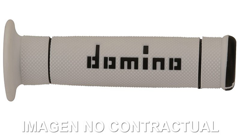 Punhos Domino Trial Branco – Preto Cerrados D 22 mm L 125 mm