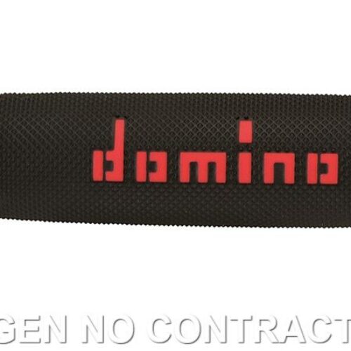 Punhos Domino Trial Preto – Vermelho Cerrados D 22 mm L 125 mm