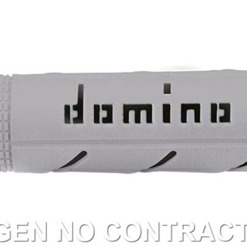 Punhos Domino XM2 Super Soft Cinzento/Preto Abiertos D 22 mm L 120-125 mm