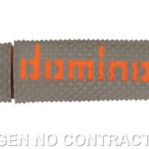 Punhos Domino DSH OFF Road Cinzento – Laranja Cerrados D 22 mm L 120 mm