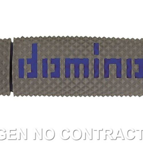 Punhos Domino DSH OFF Road Cinzento – Azul Cerrados D 22 mm L 120 mm