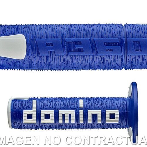 Punhos Domino OFF Road RPS Azul – Branco Cerrados D 22 mm L 120 mm