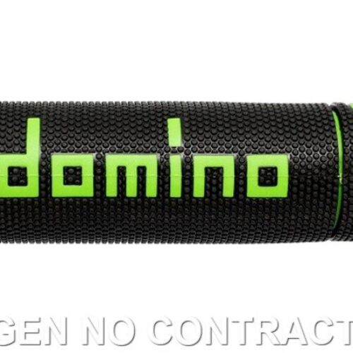 Punhos Domino On Road Racing Preto/Verde Abertos D 22 mm L 120 mm