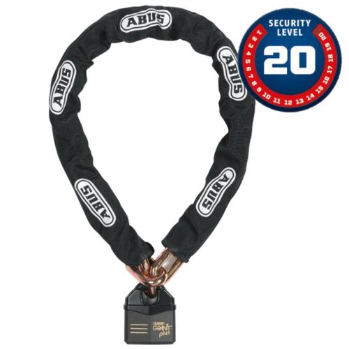 Granit Power Chain 37 14KS Black Loop Abus Cadeado 37RK/80 + Corrente 14 KS 120 black loop