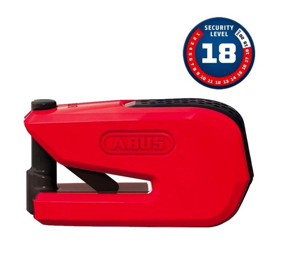 BLOQUEO DISCO TRAVÃO ABUS COM ALARMA 8078 DETECTO B/SB SMARTX 2.0 VERMELHO